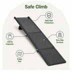 LomaroshopLong Folding Dog Ramp With Side Rails (Supports 150 lb)