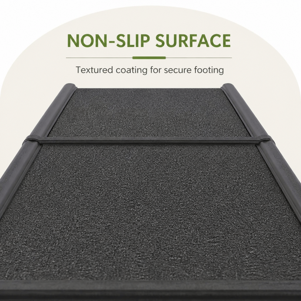LomaroshopLong Folding Dog Ramp With Side Rails (Supports 150 lb)