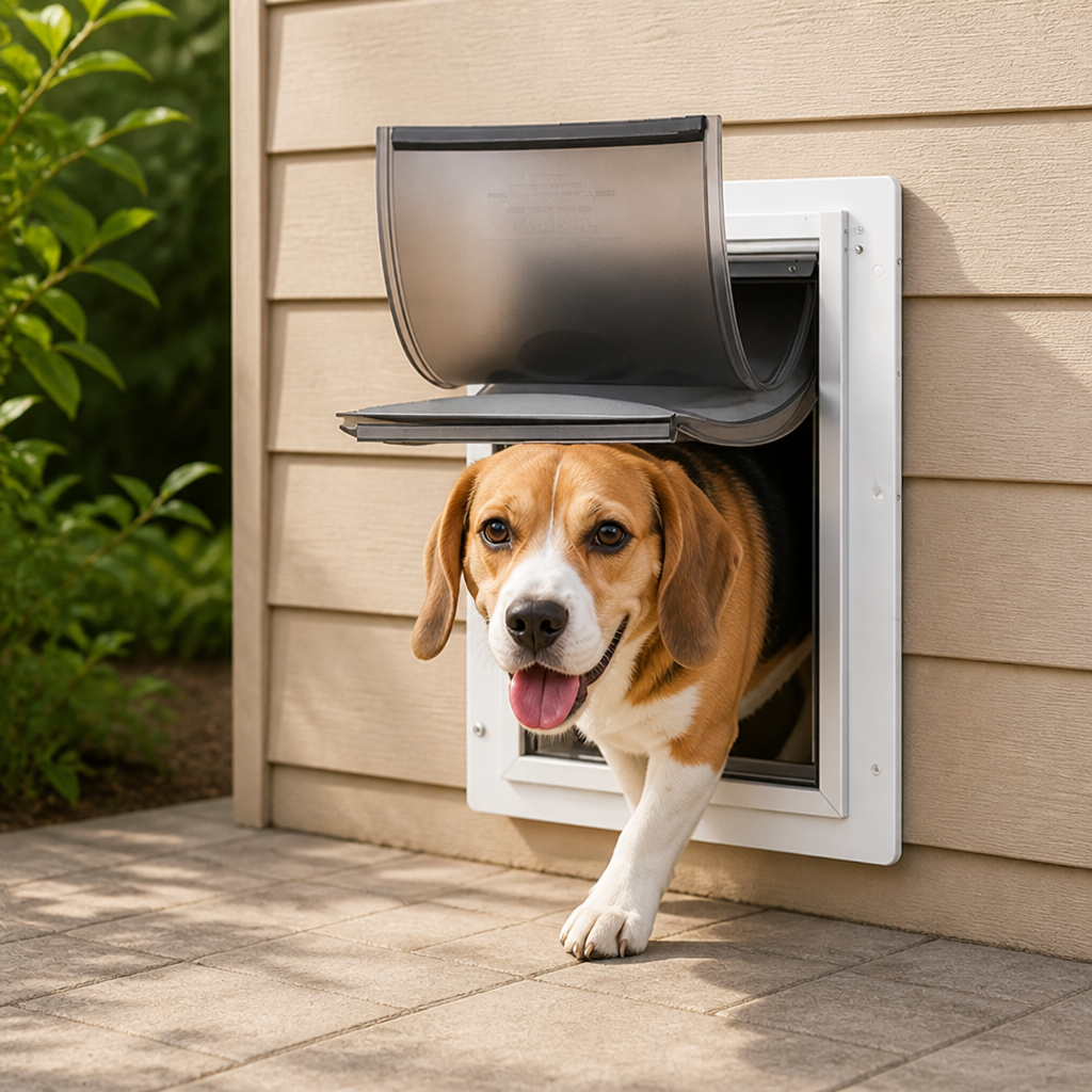 LomaroshopMetal Frame Weatherproof & Lockable Pet Door