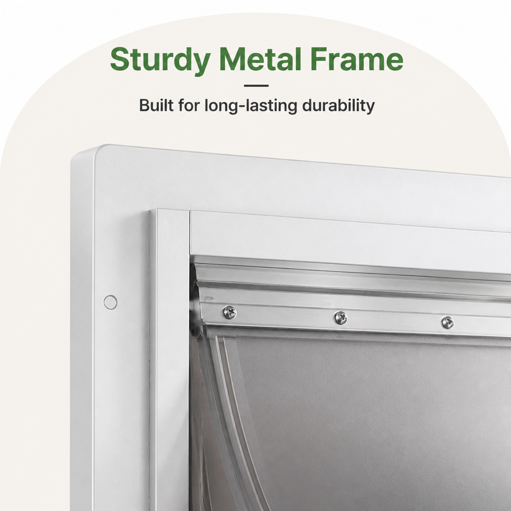 LomaroshopMetal Frame Weatherproof & Lockable Pet Door