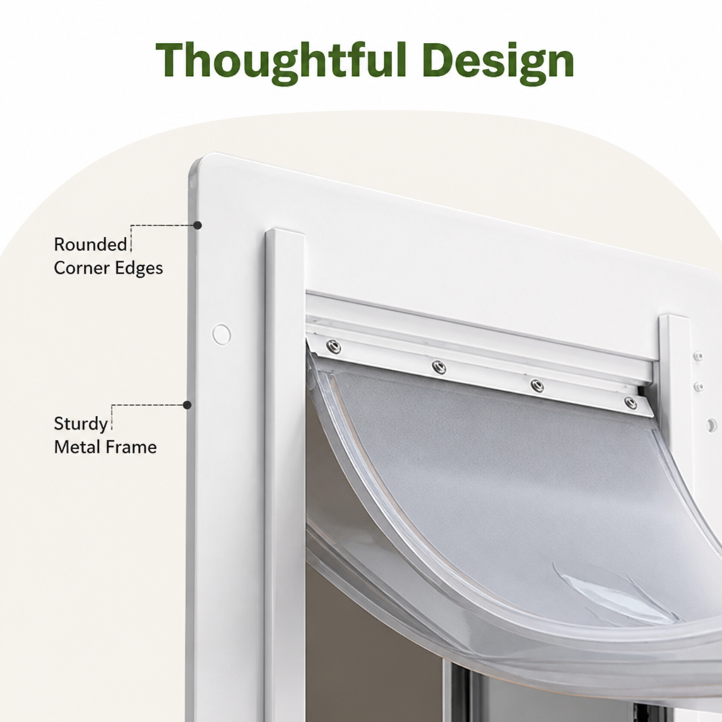 LomaroshopMetal Frame Weatherproof & Lockable Pet Door