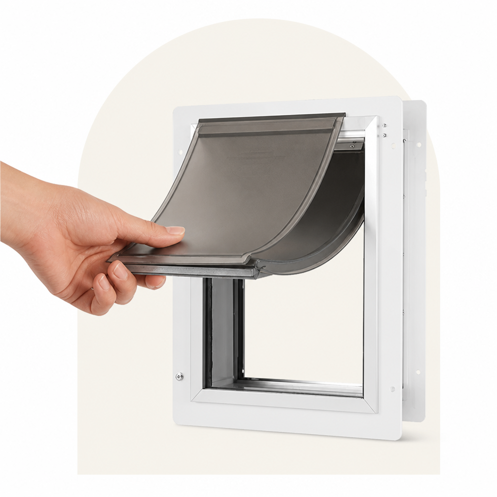 LomaroshopMetal Frame Weatherproof & Lockable Pet Door