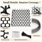 LomaroshopModular Cat Deterrent Mats for Sofas & Gardens - Helps Stop Scratching & Digging