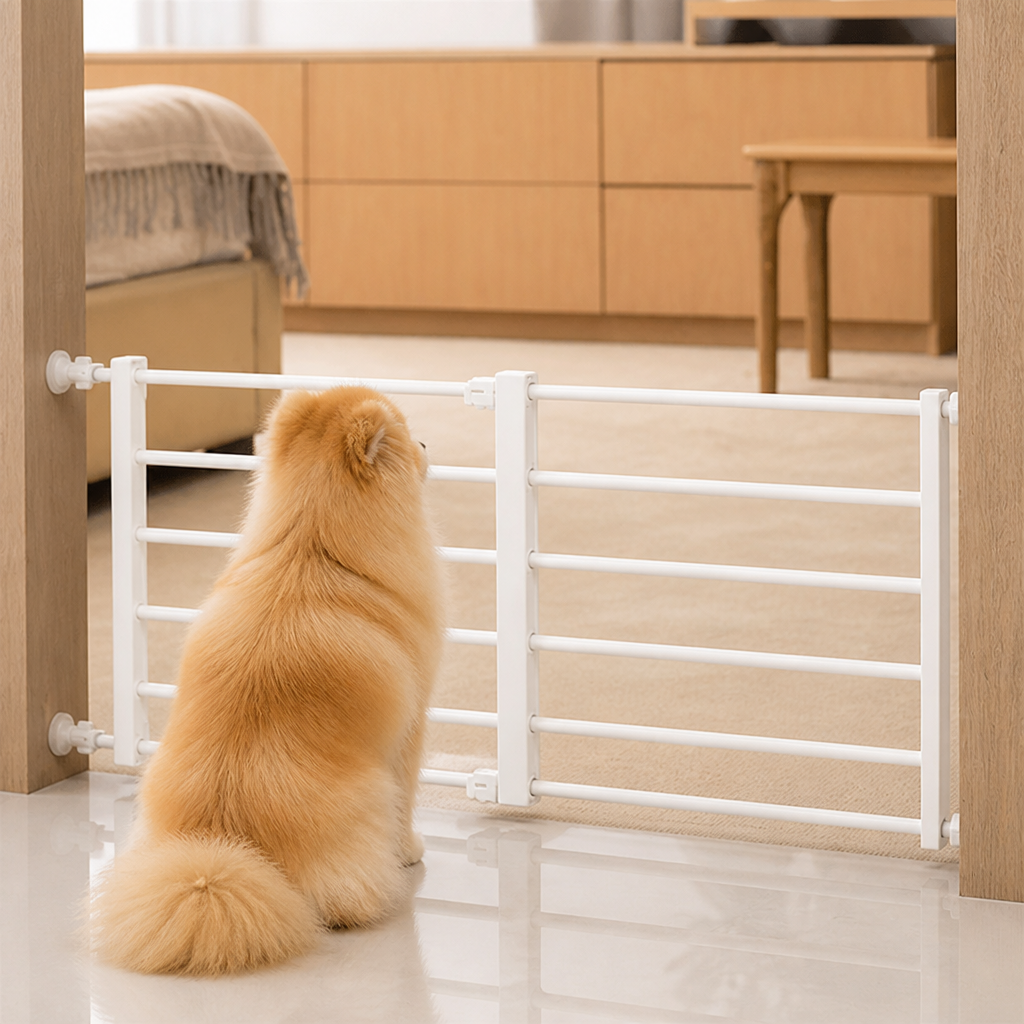 LomaroshopNo-Drill Retractable Dog Gate (Adjustable Width)