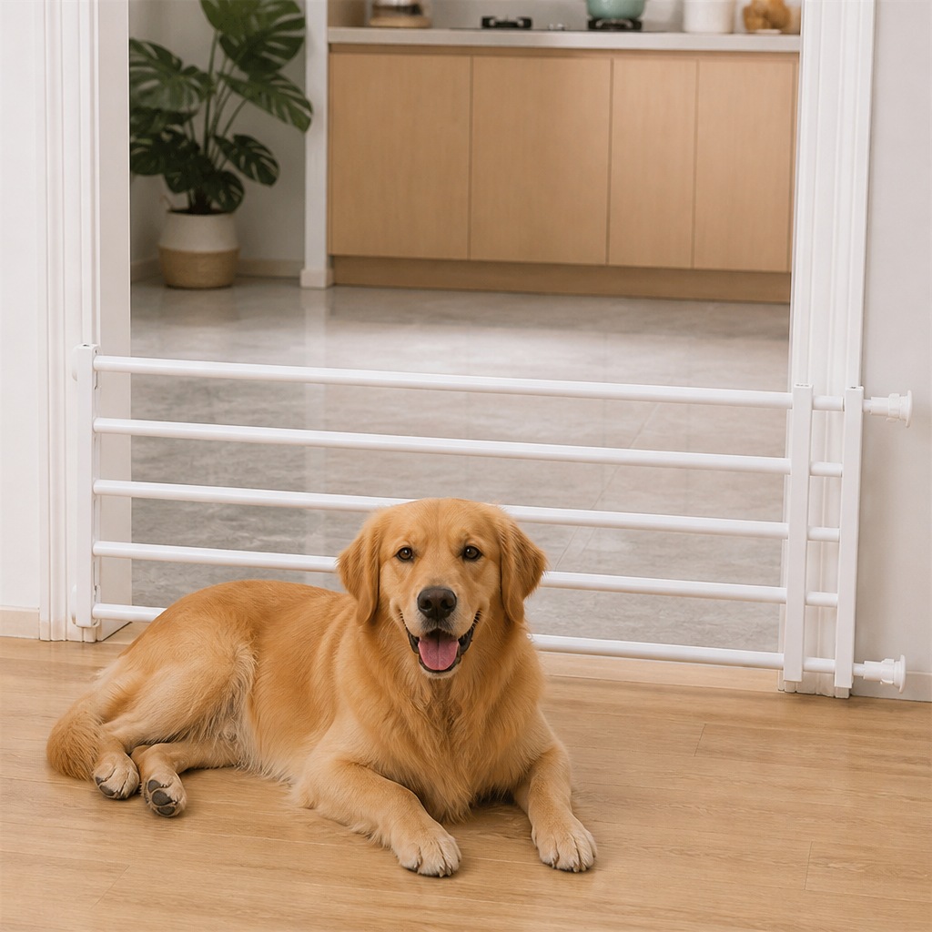 LomaroshopNo-Drill Retractable Dog Gate (Adjustable Width)