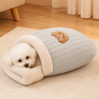 LomaroshopPlush Semi-Enclosed Windproof Pet Sleeping Bag (For Small Cats & Dogs)