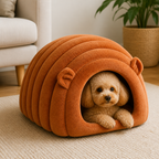 LomaroshopSemi-Closed Sherpa Plush Pet Nest