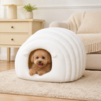 LomaroshopSemi-Closed Sherpa Plush Pet Nest