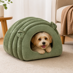 LomaroshopSemi-Closed Sherpa Plush Pet Nest