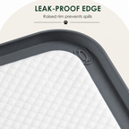 LomaroshopSilicone Raised-Edge Non-Slip Pee Pad Holder (Corner Snaps)