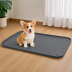 LomaroshopSilicone Raised-Edge Non-Slip Pee Pad Holder (Corner Snaps)