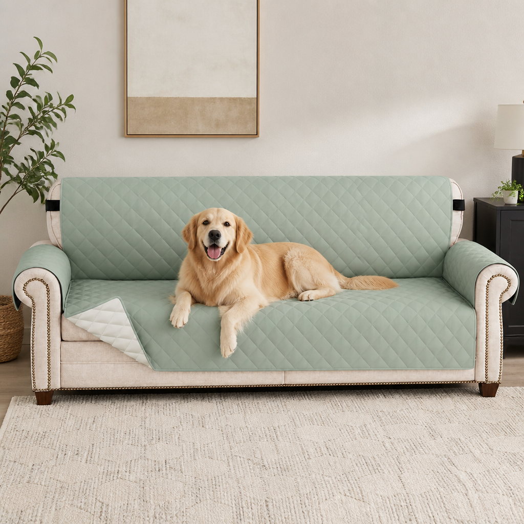 LomaroshopWaterproof Quilted & Non-Slip Sofa Cover (Fitted)
