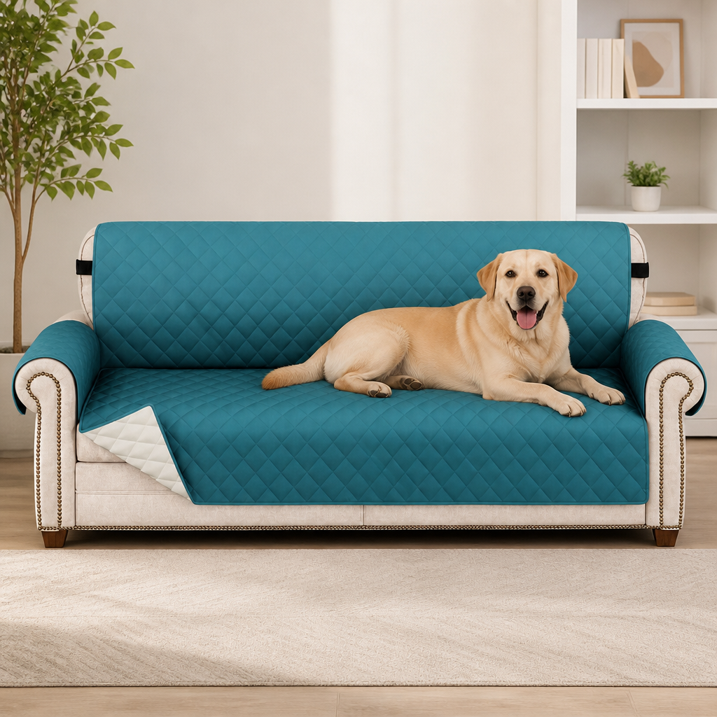 LomaroshopWaterproof Quilted & Non-Slip Sofa Cover (Fitted)