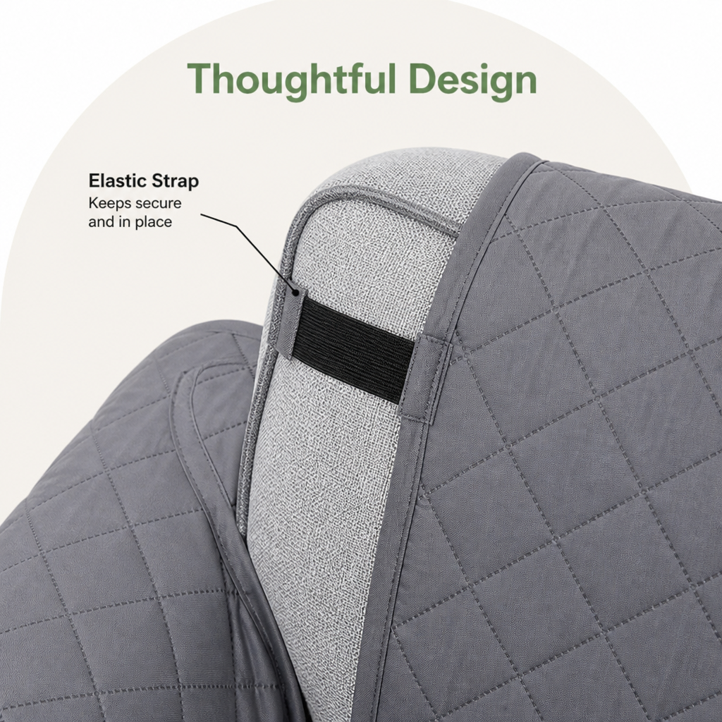 LomaroshopWaterproof Quilted & Non-Slip Sofa Cover (Fitted)