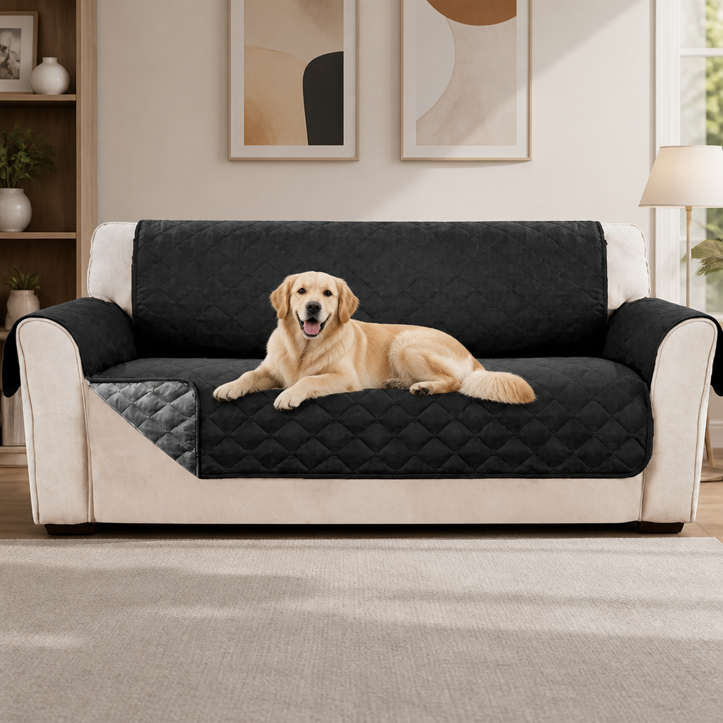 LomaroshopWaterproof Quilted Stretch Sofa Slipcover (Universal Fit)