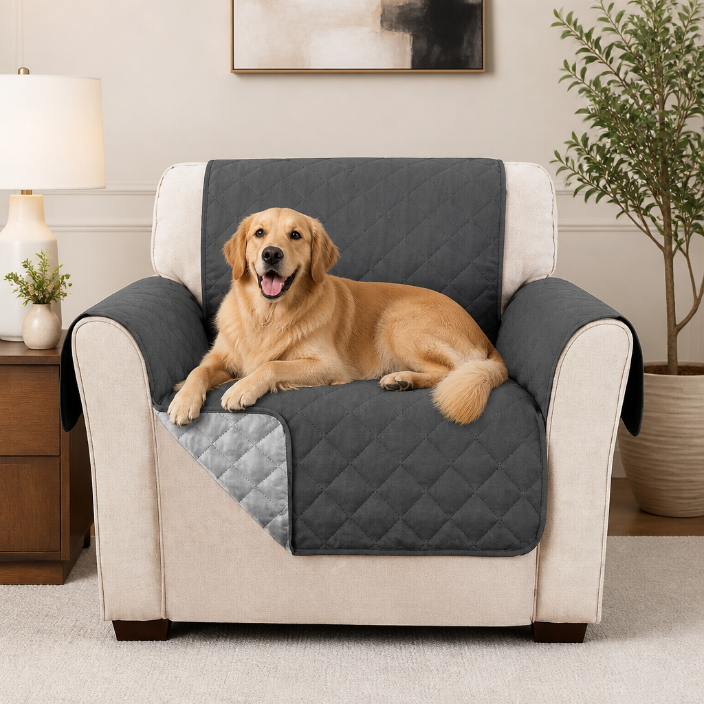 LomaroshopWaterproof Quilted Stretch Sofa Slipcover (Universal Fit)