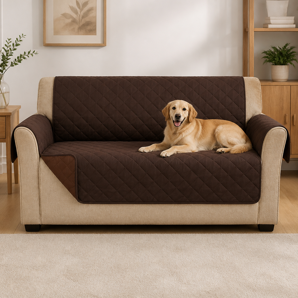 LomaroshopWaterproof Quilted Stretch Sofa Slipcover (Universal Fit)