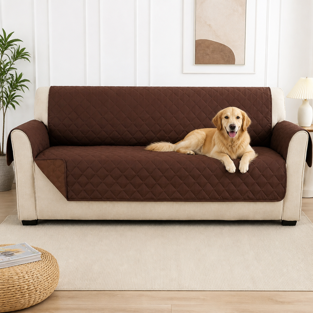 LomaroshopWaterproof Quilted Stretch Sofa Slipcover (Universal Fit)