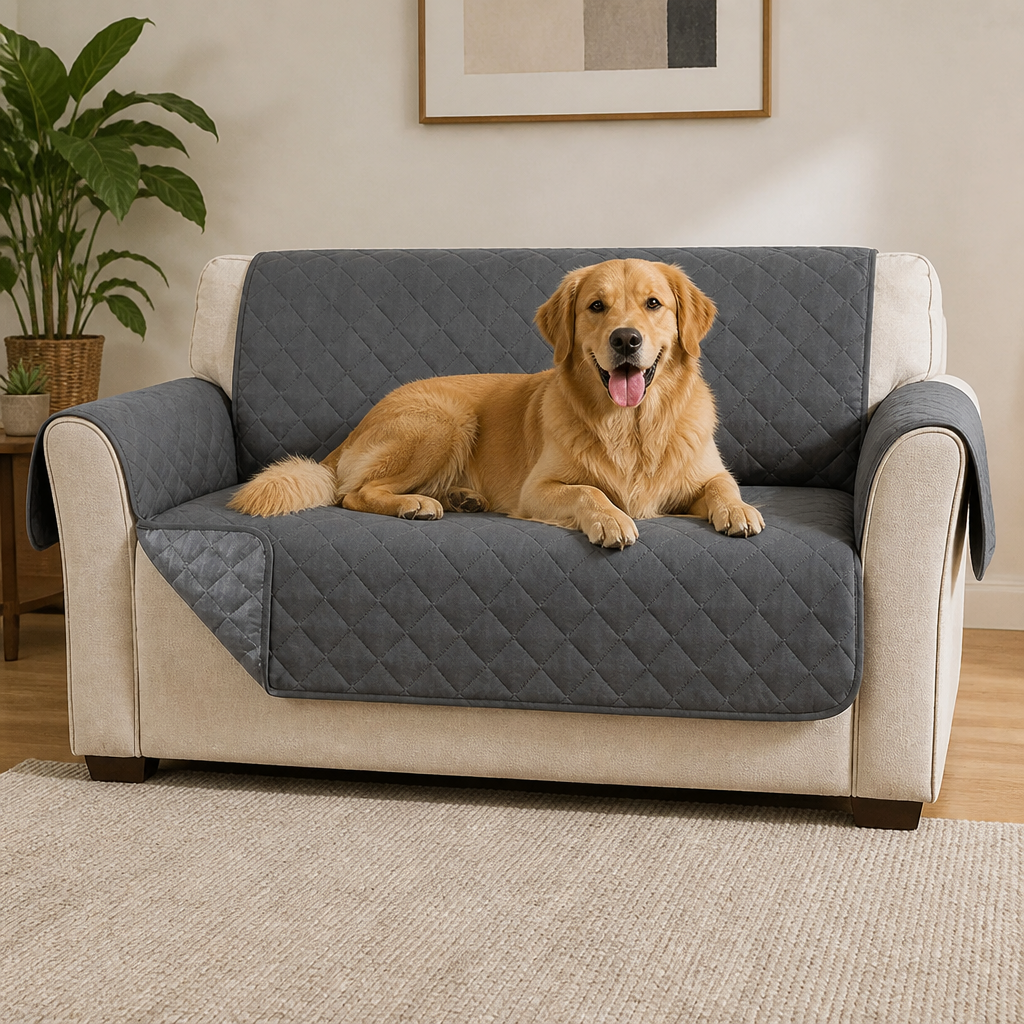 LomaroshopWaterproof Quilted Stretch Sofa Slipcover (Universal Fit)