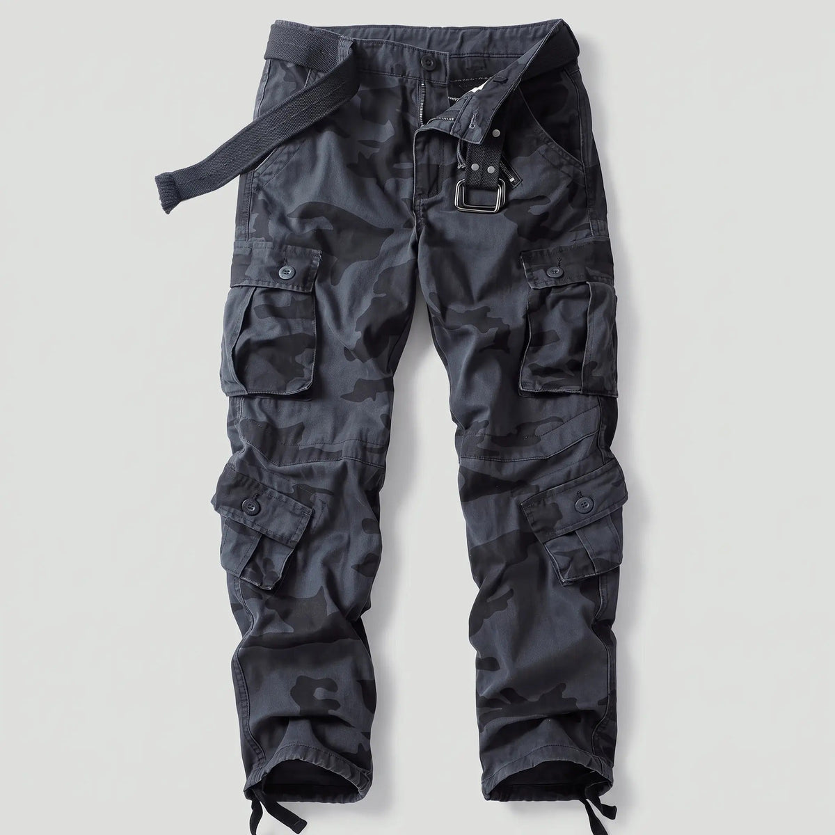 Men's Camo Cargo Pants - Combat Pants - 8 Pocket Relaxed Fit