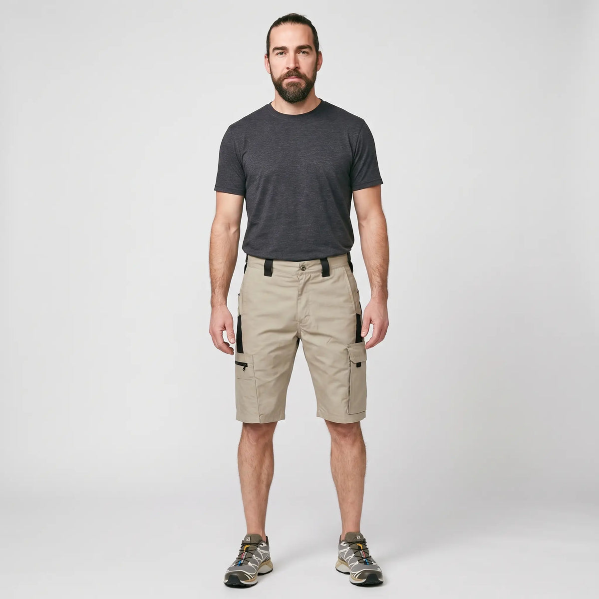 Men's Cargo Shorts - Knee Length Shorts - Zip Pocket Hiking Shorts