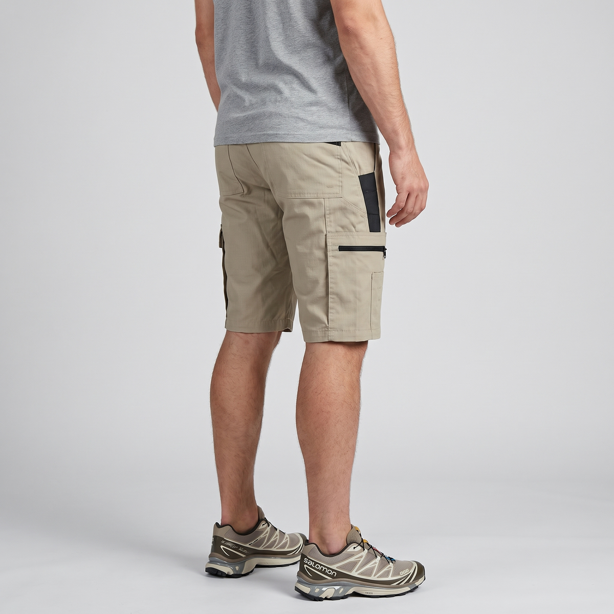 Men's Cargo Shorts - Knee Length Shorts - Zip Pocket Hiking Shorts