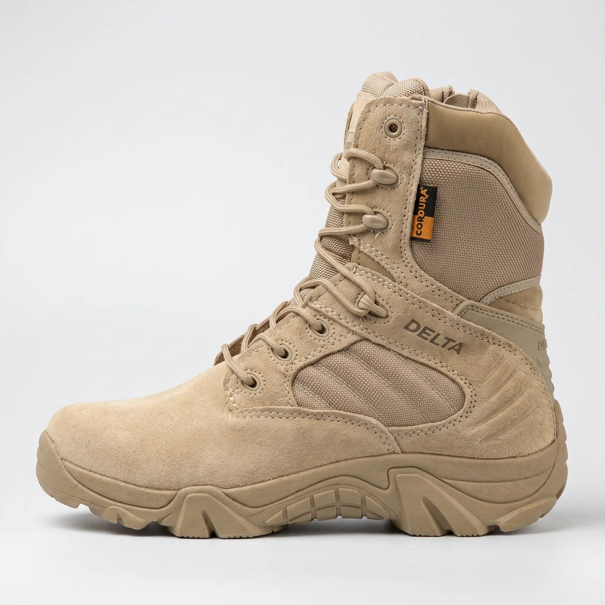 Men's Combat Boots - Side Zip Tactical Hiking Boots - Army Boots