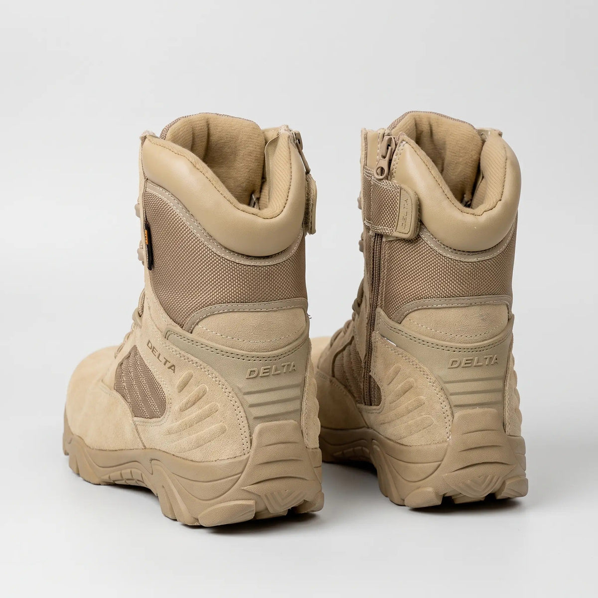Men's Combat Boots - Side Zip Tactical Hiking Boots - Army Boots