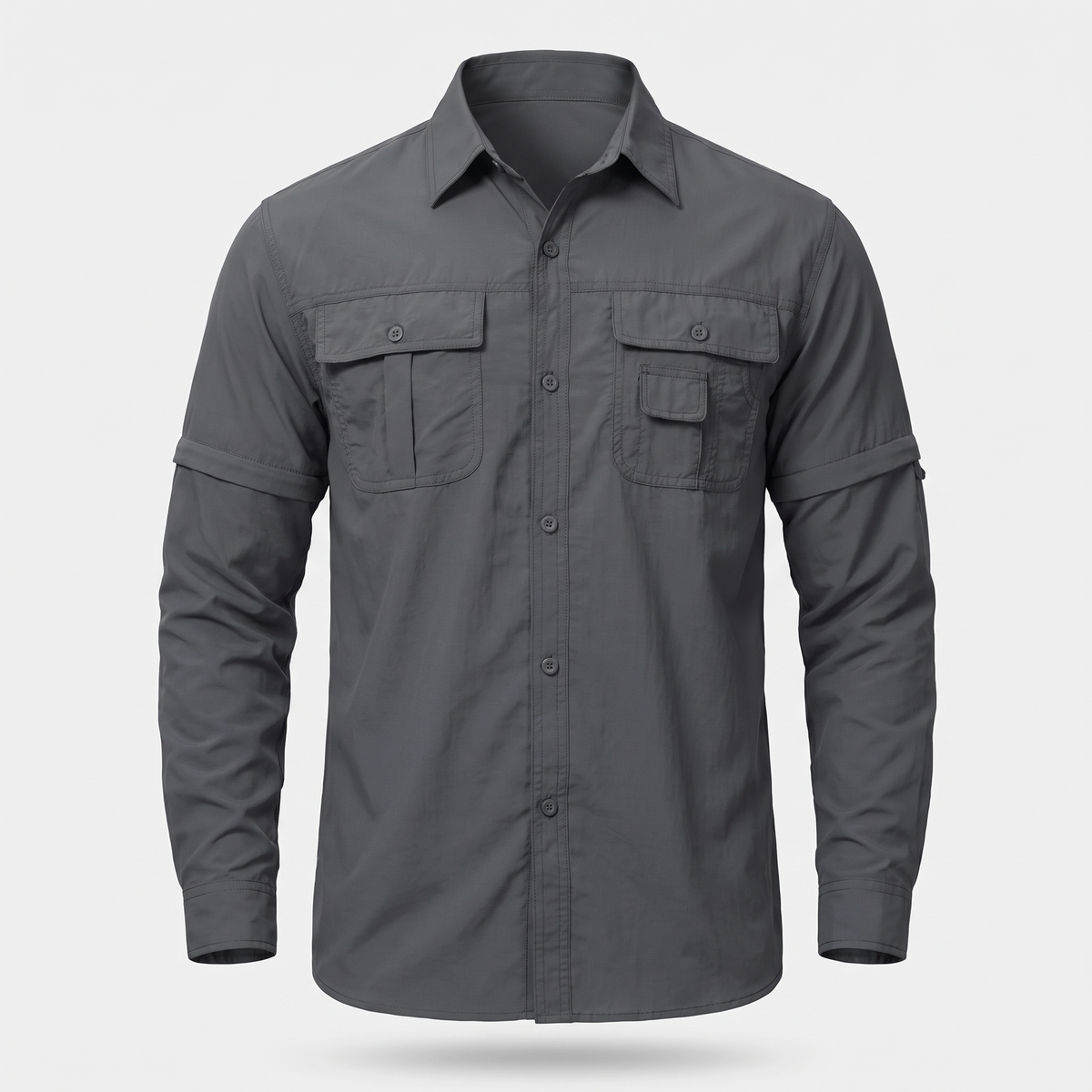 Men's Hiking Shirt - Zip Off Sleeves - Fishing Shirt - Safari Shirt