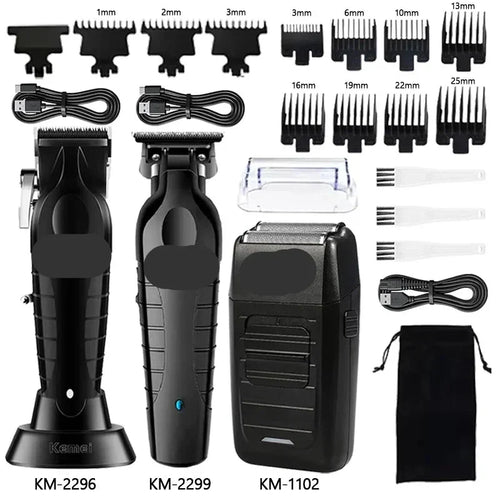 Men's Professional Electric Hair Clipper & Shaver Kit