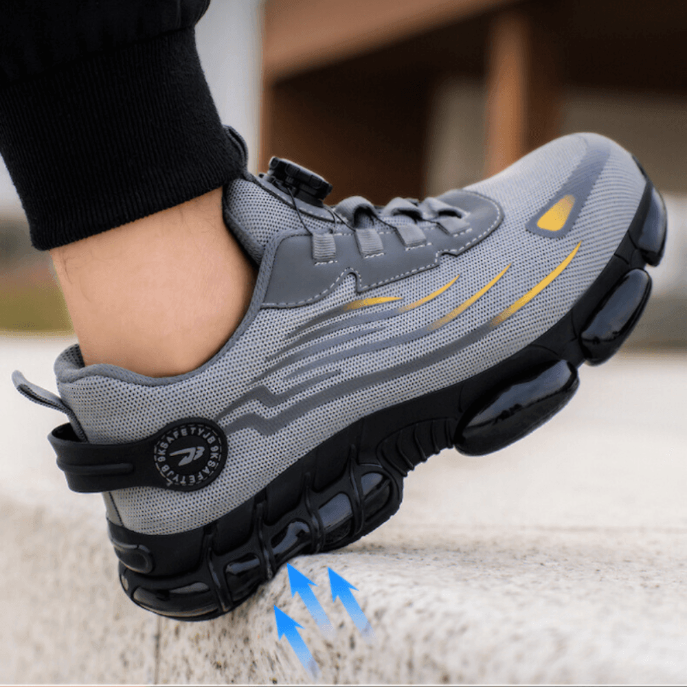 Men’s Work Shoes | Orthopedic Support & Non-Slip Grip | GripFlow