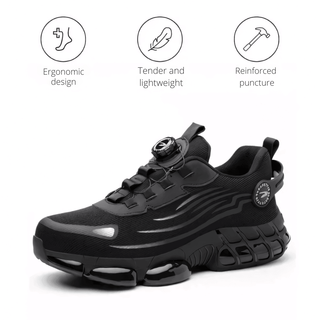 Men’s Work Shoes | Orthopedic Support & Non-Slip Grip | GripFlow