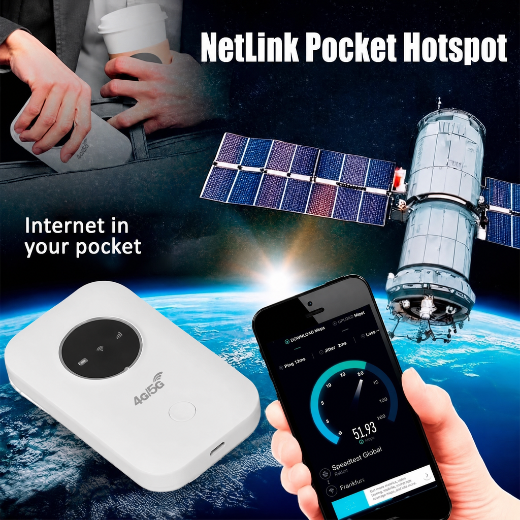 Mobile WiFi Router | 4G LTE Hotspot | Fast & Portable | NetLink