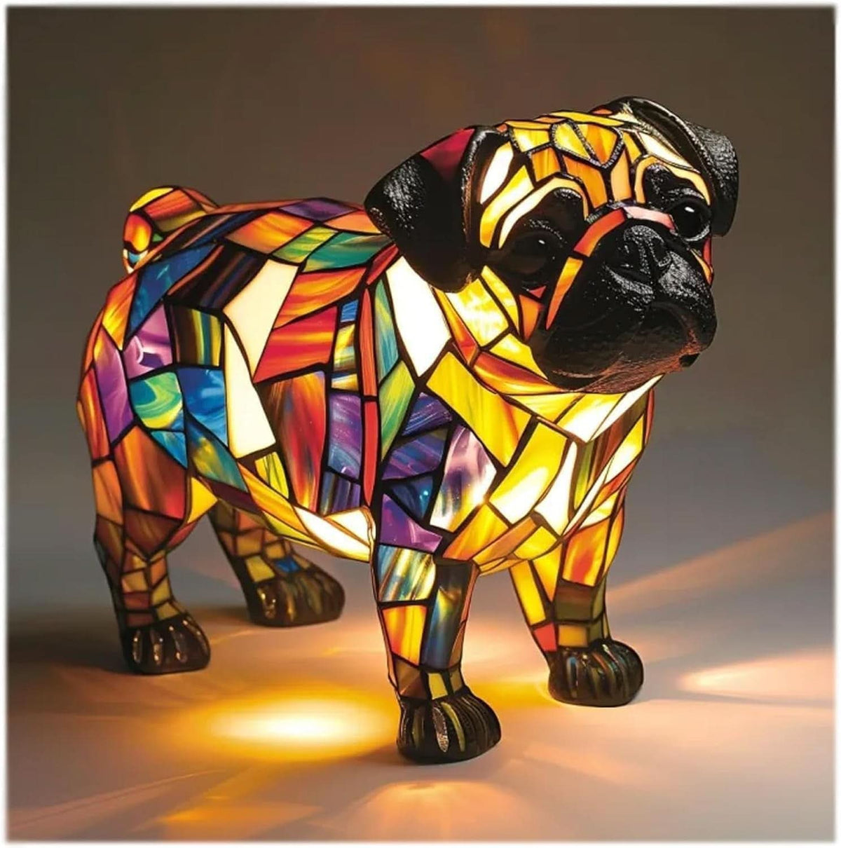 Night light in pet design | Warm light | USB-powered with switch | GlowPaws