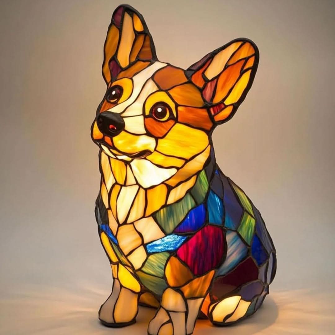 Night light in pet design | Warm light | USB-powered with switch | GlowPaws
