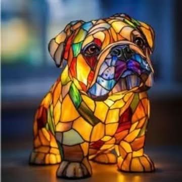 Night light in pet design | Warm light | USB-powered with switch | GlowPaws