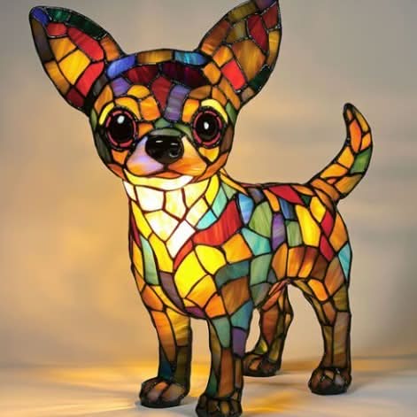 Night light in pet design | Warm light | USB-powered with switch | GlowPaws
