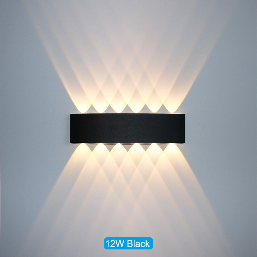 Waterproof indoor and outdoor LED wall light
