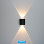 Waterproof indoor and outdoor LED wall light