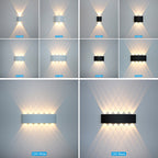 Waterproof indoor and outdoor LED wall light