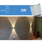 Waterproof indoor and outdoor LED wall light