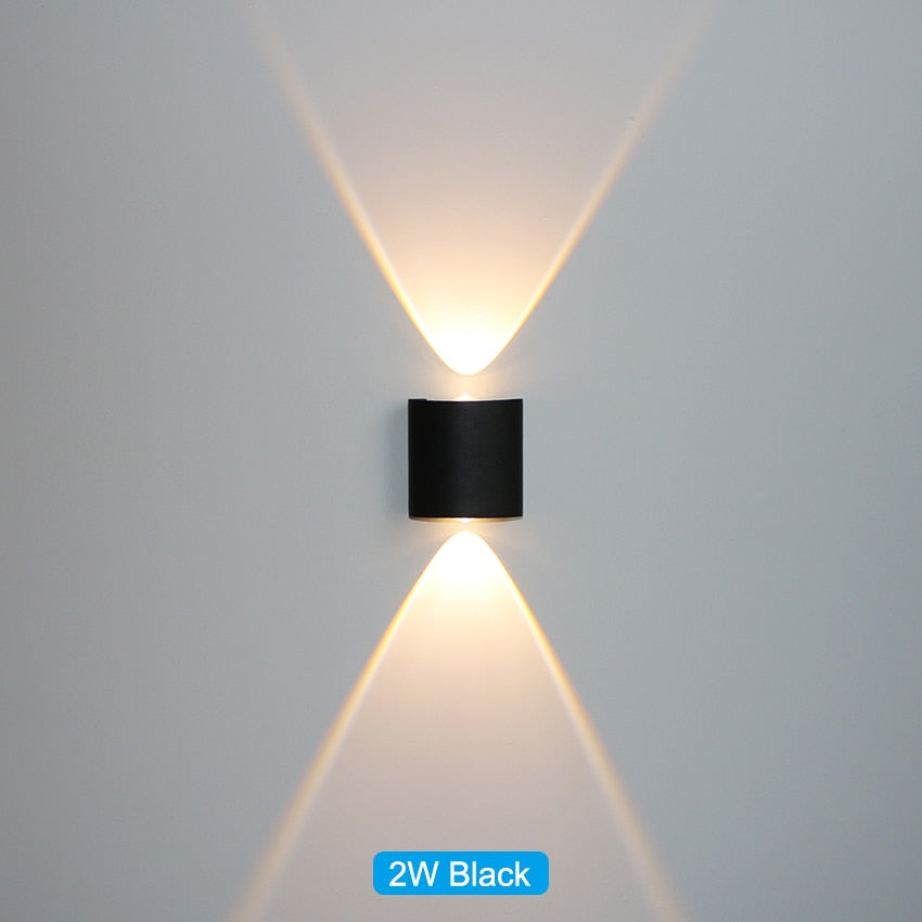 Waterproof indoor and outdoor LED wall light