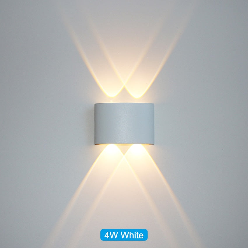 Waterproof indoor and outdoor LED wall light