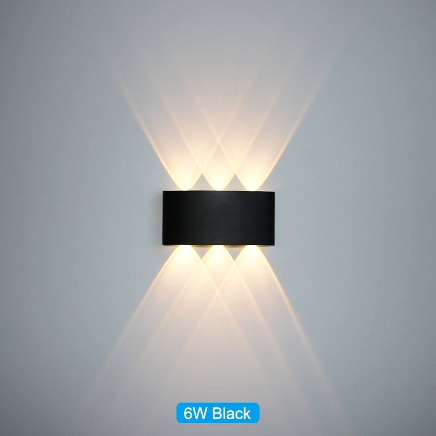 Waterproof indoor and outdoor LED wall light