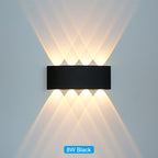 Waterproof indoor and outdoor LED wall light