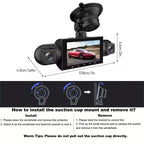 4-channel FHD car camera with 360° view