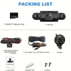 4-channel FHD car camera with 360° view