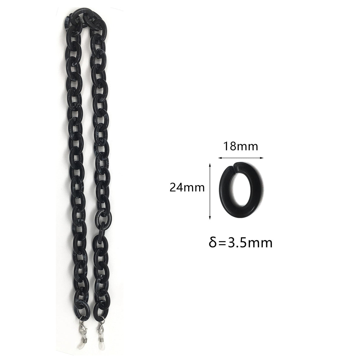 Oversized Chunky Acrylic Eyewear Chain