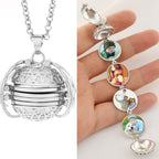 Photo pendant | Foldable necklace | Hidden photo compartment | Memorya