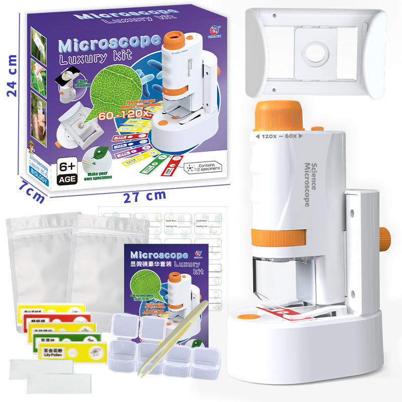 Portable Handheld Microscope Kit for Kids – Hands-On Science Made Exciting at Home